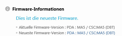 Firmware PDA : MA5 / CSC:MA5 (DBT)