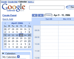Google Calendar ist online
