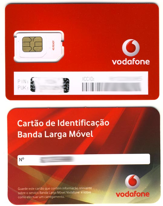 Vodafone 'Banda Larga Móvel' SIM-Karte